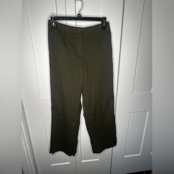 Talbots Pants - Talbots Forest Green Wool Stretch Made in Italy Trousers Women's Size 10